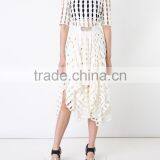 New Style Girls Fashion Cutting High Neck Blouse Wholesale OEM Service thumbnail-1