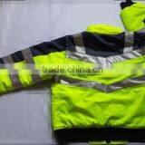 2017 Navy Yellow High Visibility Reflective Safety Jacket thumbnail-2