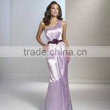 Light Purple Newest Full Length One Shoulder Elegant Mother of the Bride Satin Suits thumbnail-1