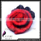 CX-E-33 Rabbit Fur Flower Elastic Hair Accessories For Women thumbnail-1