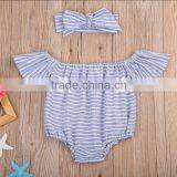 Summer Soft Infant Clothing Baby Girl Cotton Romper Toddler Floral Patterns Vintage Boutique Bodysuit thumbnail-3
