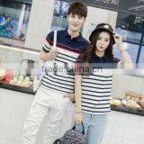 High Quality Hot Style Fashion Good Price Sweet Cotton Couples Polo Shirt Print thumbnail-2