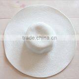 Wholesle Lady Summer Straw Monogrammed Floppy Hat thumbnail-3