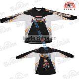 Custom Specialized Dye Sublimation V-neck BMX Downhill Jersey thumbnail-1