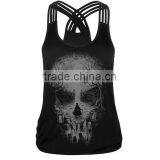 Wholesale Cheap Women Skull Camisole Sport Clothing thumbnail-1