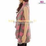 Plaid Waterfall Vest thumbnail-2