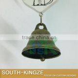 White Wood House Cat Plate Brass Stainless Ringing Bell thumbnail-6