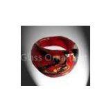 Stained Charm Handmade Art Glass Rings For Anniversary Gift thumbnail-1