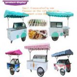 ice cream display bicycle/gelato display carts/popsicle showcase bike(CE)