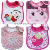 Cheap 200 Designs for Choice 100%cotton 3 Layers Waterproof Embroidered Baby Bibs thumbnail-1