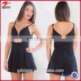 2015 Fashion Style Clothes for Women New Design Playsuit in Black