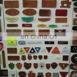 Garment Accessory Custom Brown Leather Logo Embossed Leather Patch Badge