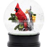 Resin birds snow globe for souvenir