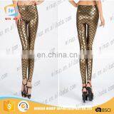 Women Stretchy Snakeskin Fish Scale Mermaid Printing Jeggings Seamless Leggings thumbnail-5