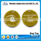 coin nameplate, pet id dog tag for dog