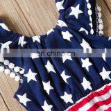 Toddle 4th of July Lace Jumpsuit Baby Clothes Newborn Bulk Infant Rompers thumbnail-2