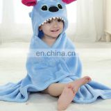 Custom Coral Fleece Fabric Animal Personalized Comforter Baby Blanket Hooded Cotton