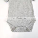 Summer 100% Organic Cotton V-neck Short Sleeves Baby Romper thumbnail-2