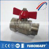 Factory Provide Directly High Temperature Brass DN20 Ball Valve With Steel Handle thumbnail-1