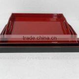 Lacquer Tray, Mother of Pearl Tray, Square Tray