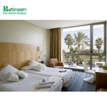 HT009 Good Quality Portable Asian 5star Hotel Bed Room Set Customized Design