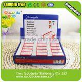 White Soft Hexagon Eraser School Product thumbnail-1