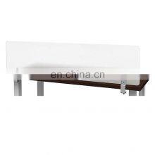 Frosted Privacy Panel Removable Clamp Acrylic Desk Divider Studio Office Partition Panel Desk Mount Partition thumbnail-4