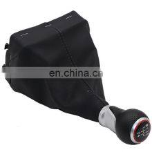 5 Speed Manual Gear Shift Knob Shifter Lever Handle Stick For VW Polo 9N 9N2 2002 2003 2004 2005 2006 2007 2008 2009 thumbnail-2