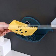 Cartoon Whale Bathroom Soap Dish Holder Bathroom Soaps Box Storage Shelf Plastic Wall Mounted Draining Organizer Tray thumbnail-4