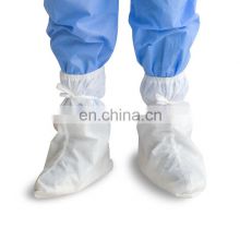 Disposable Medical Isolation Shoe Covers long-style SS/pp+pe Non woven fabric