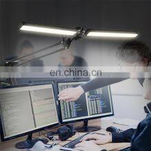 Double Head LED Desk Lamp Eye Caring Double Swing Arm Table Lamps USB Powered Reading 5 Steps Dimming Office Bedroom Desk Lamp thumbnail-1
