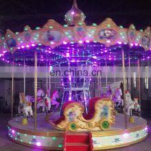 2020 Attractive Park Rides 12 Seats Music Carousel for Sale thumbnail-3