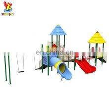 Amusement Park Combine Plastic Slides Playsets Outdoor Kids Playground Games Equipment With Children Swings thumbnail-1