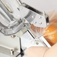 Tying Machine for Supermarket Food Pack Suitable for Plastic Bag, Fabric, Net Bag Etc. thumbnail-4