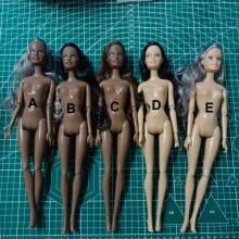 11.5 Inch Long Curly Hair American African Doll Toys Model thumbnail-4