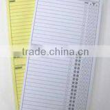 Custom Restaurant Guest Check, Waiter Order Pad, Waitress Ordering Pad