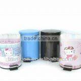 5L Foot Pedal Waste Bins Household Tin Trash Bins thumbnail-1