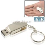Metal Series Mini USB 2.0 Flash Disk with Keychain
