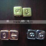 16MM Square Polyhedron D6 ABS Plating Silvery,coppery,golden Dice , 4.4g/pcs Electroplate Dice Surface Coating thumbnail-6