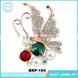 Zhejiang Wholesale Shining Jewelry Zircon Korean Butterfly Brooch