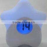 Digital Room Thermometer Silicone LED Color Changing Night Light