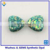 2015 Fashion Synthetic op03 Light Green Heart Opal With Drilled Hole