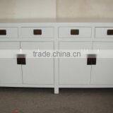 chinese wooden furniture white paint cabinet