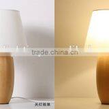 Top Sale USA Power Outlet Hotel Table Lamps JK-879-17 LED Wood Table Lamp LED Wood Table Light