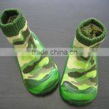 Camouflage Jacquard Baby Socks Silicone Bottom Rubber Bottom Baby Socks Cusotmize Baby Sock Shoes Spring Autumn Baby Shoes thumbnail-1