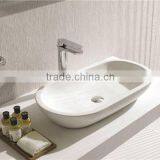 Ceramic Wash Basin Space Saving Self-cleaning Glaze Brass Water Faucet thumbnail-3