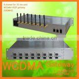 8 Channels 32 SIM Card GSM/CDMA/WCDMA VoIP Gateway 3g Sim Card Voip 2100MHZ thumbnail-1