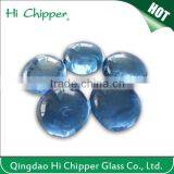 Clear Colored Glass Stone Gems Shape for Outdoor Fireplace Decoration thumbnail-1