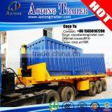 Tri-axles U Shape 30CBM Aluminum/Carbon Steel Tipping Trailer For Transportation Grain Trailer Truck thumbnail-4