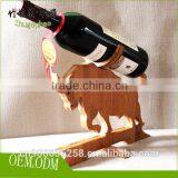 Bamboo Material Made Decorative Single Bottle Wine Rack thumbnail-5
